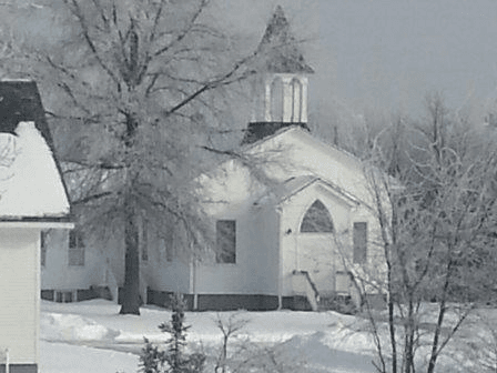 Exterior Church View in Winter