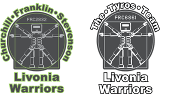 Livonia Warriors Robotics Teams Logos